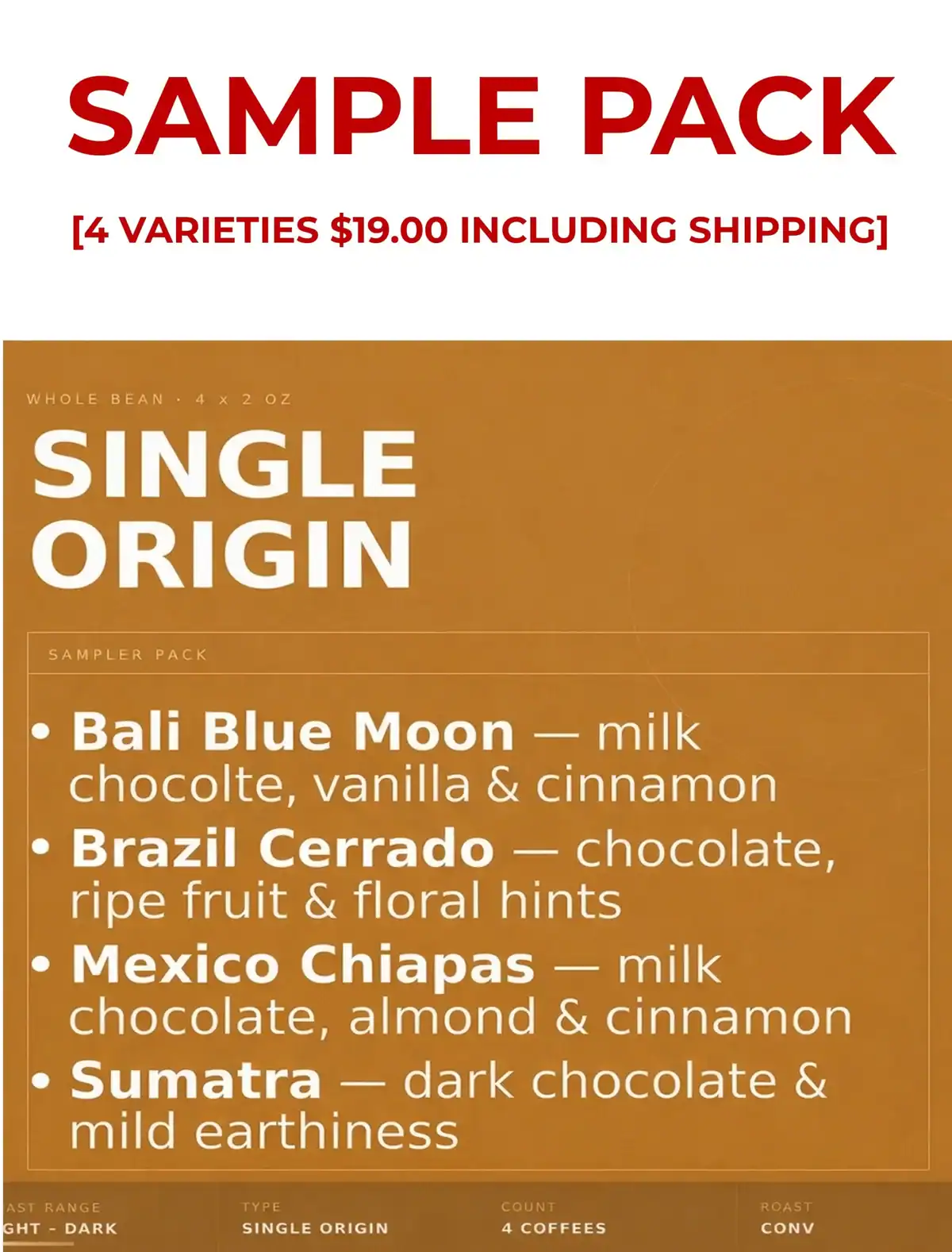single-origin-sample-pack Single Origin Sampler Pack - Image 1